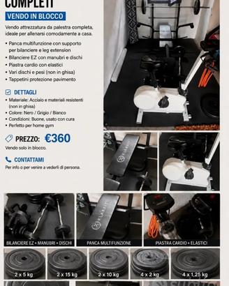 Attrezzatura Palestra Completa - Home Gym