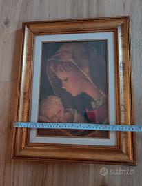 Stampa vintage "Madonna con Bambino"