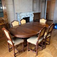 Tavolo rotondo diam. 118 con sedie