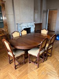 Tavolo rotondo diam. 118 con sedie