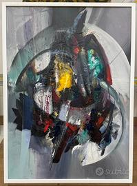 Quadro ad olio sutela V. Di Giorgio Astratto 50x70