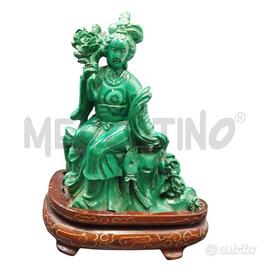 STATUETTA ORIENTALE MALACHITE