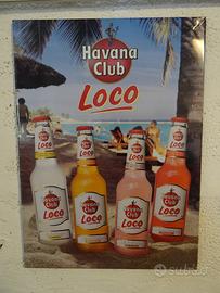 Insegna Havana Club in latta 56 x 40