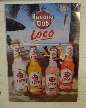 Insegna Havana Club in latta 56 x 40