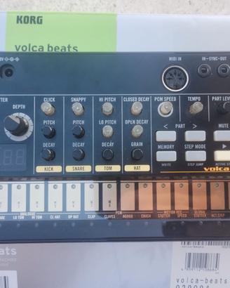 Drum Machine Korg Volca Beats e alimentatore Korg