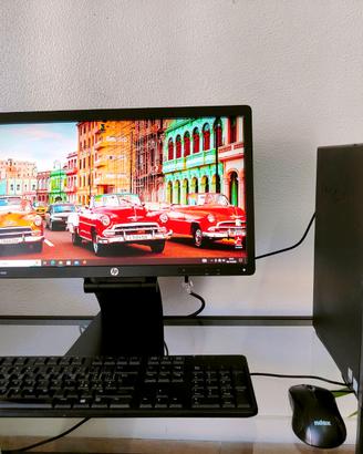 POSTAZIONE COMPLETA PC + MONITOR +TASTIERA E MOUSE