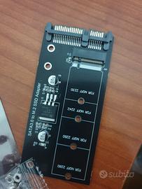 Adattatore da M2 a sata3 nuovo mai montato 