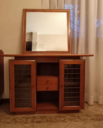 Mobiletto vintage + Specchio 