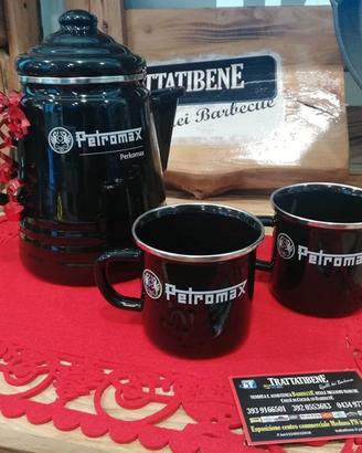 SET NATALE Caffè pionieri Percolatore  + tazze