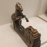 Accendino da collezione cavallo grande in metallo