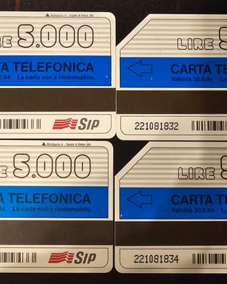 4 Carta Infinita SIP 5000 4 seriali consecutivi