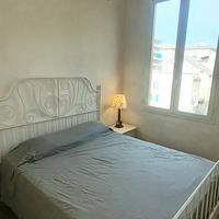 Struttura letto matrimoniale in ferro bianco