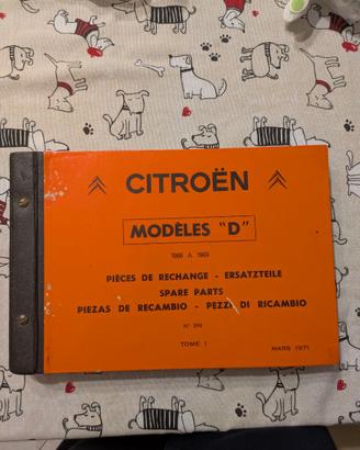Catalogo Ricambi Originale CITROËN DS ID Modèles D