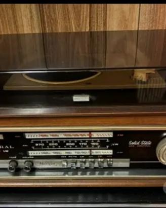 Vecchio radiogiradischi Admiral piatto Lenco