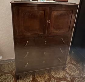 Mobile in legno con marmo