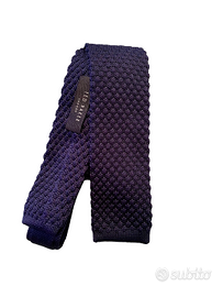 Cravatta Ted Baker in maglia blu scuro
