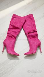 Stivali con strass in vetro 
