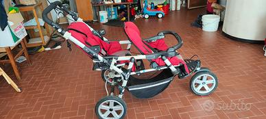 Passeggino Gemellare Jane Powertwin Pro Red