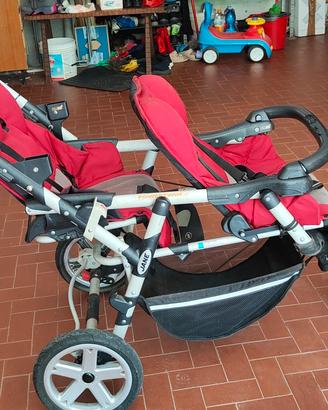 Passeggino Gemellare Jane Powertwin Pro Red