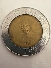 Albert einstein 500 lire 1984