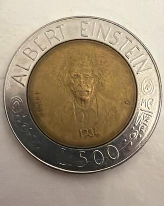 Albert einstein 500 lire 1984