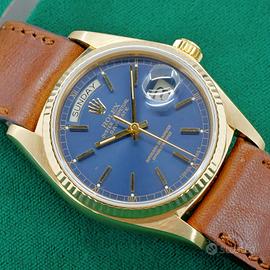 ROLEX DAYDATE 18038 RARO BLUE SOLEIL 1977