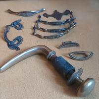 maniglie di ottone vecchie vintage