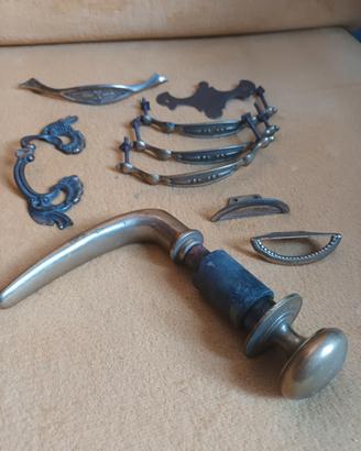 maniglie di ottone vecchie vintage