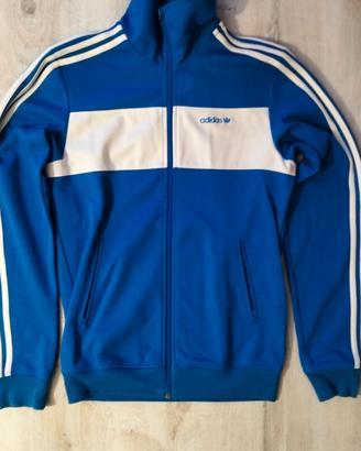 Vintage Adidas Beckenbauer Blue Full Zip Giacca