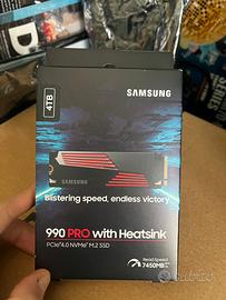 Samsung 4tb 990 pro ssd nvme pcie 4.0 nuovo