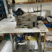 macchina da cucire industriale con motore passato 
