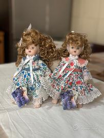 Due bambole “Le bambole di Jago” porcellana Italy