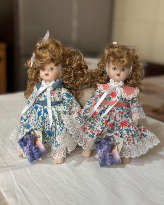 Due bambole “Le bambole di Jago” porcellana Italy