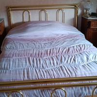 Giroletto vintage in ottone dorato per letto alla