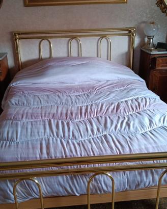 Giroletto vintage in ottone dorato per letto alla