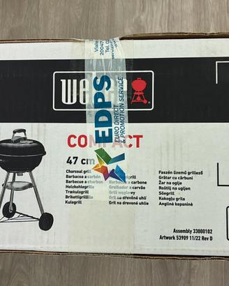 Barbecue griglia Weber Compact Kettle 47 cm Nuovo