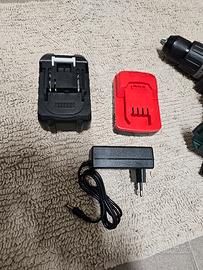 Batteria 4Ah e adattarore atrezzi ParksideX20V