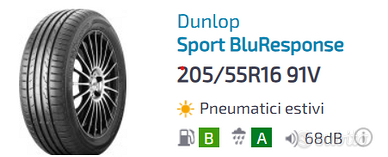 DUNLOP SPORT BLURESPONSE 205/55 R16 91V Estive