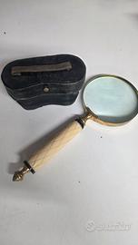 Antico Binocolo con Astuccio e Lente di Pregio