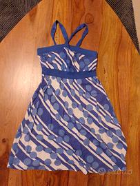 Abitino corto Bershka blu vintage anni 2000