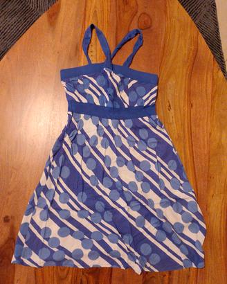 Abitino corto Bershka blu vintage anni 2000