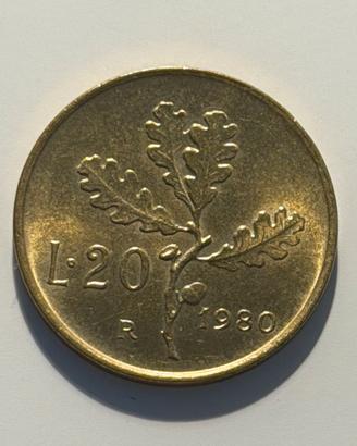 20 lire 1980