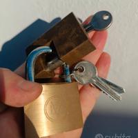 2 LUCCHETTI ACCIAIO TEMPRATO 10MM 