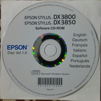 Software CD-ROM "EPSON STYLUS DX 3800/3850"