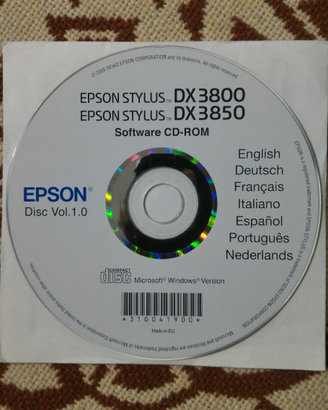 Software CD-ROM "EPSON STYLUS DX 3800/3850"