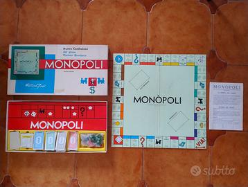 MONOPOLI Gioco tavolo vintage anni 80 Parker Br EG