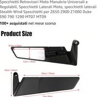 Specchietti retrovisori per moto.