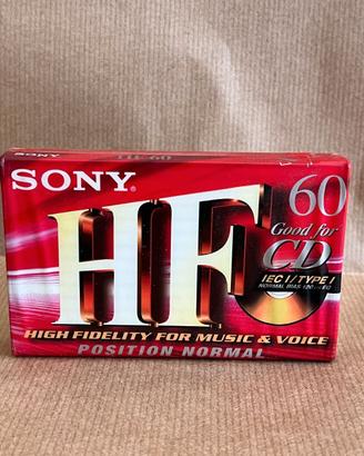Sony HF60 Cassetta Audio sigillata Vintage