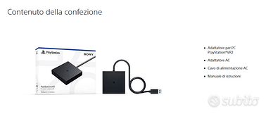 Adattatore per PC PlayStation VR2