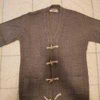 Maglione Aperto con Alamari Cotton & Silk Taglia L